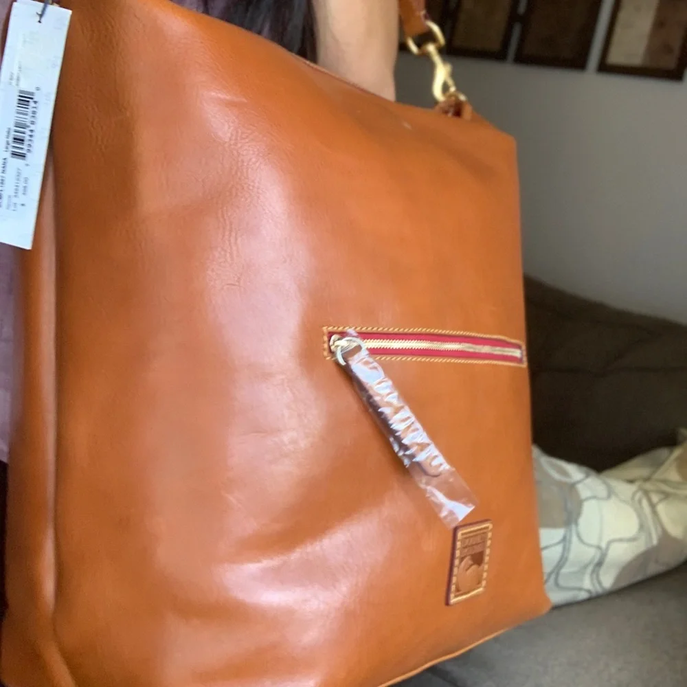 SOLD⛔️Authentic DOONEY & BOURKE Leather large Hobo/Top zip shoulder - Picture 14 of 15